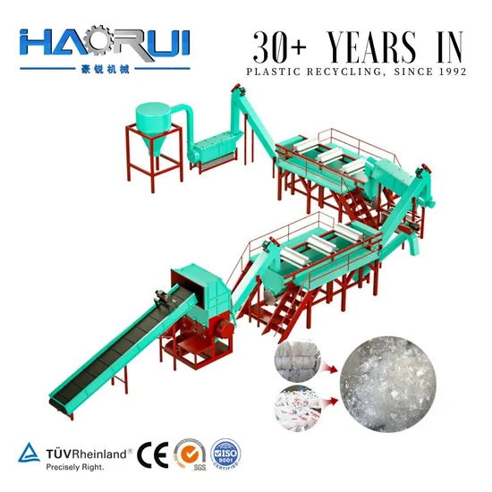 Plastic Waste Recycling PP PE HDPE LDPE Bottle Film Washing Line Machine